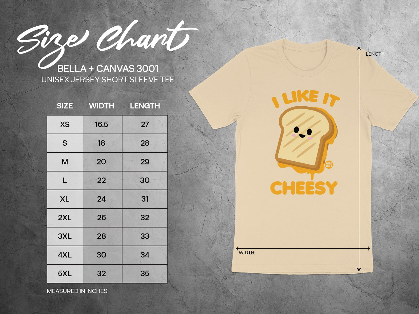 I Like It Cheesy T-shirt Unisex Jersey Short Sleeve Tee product