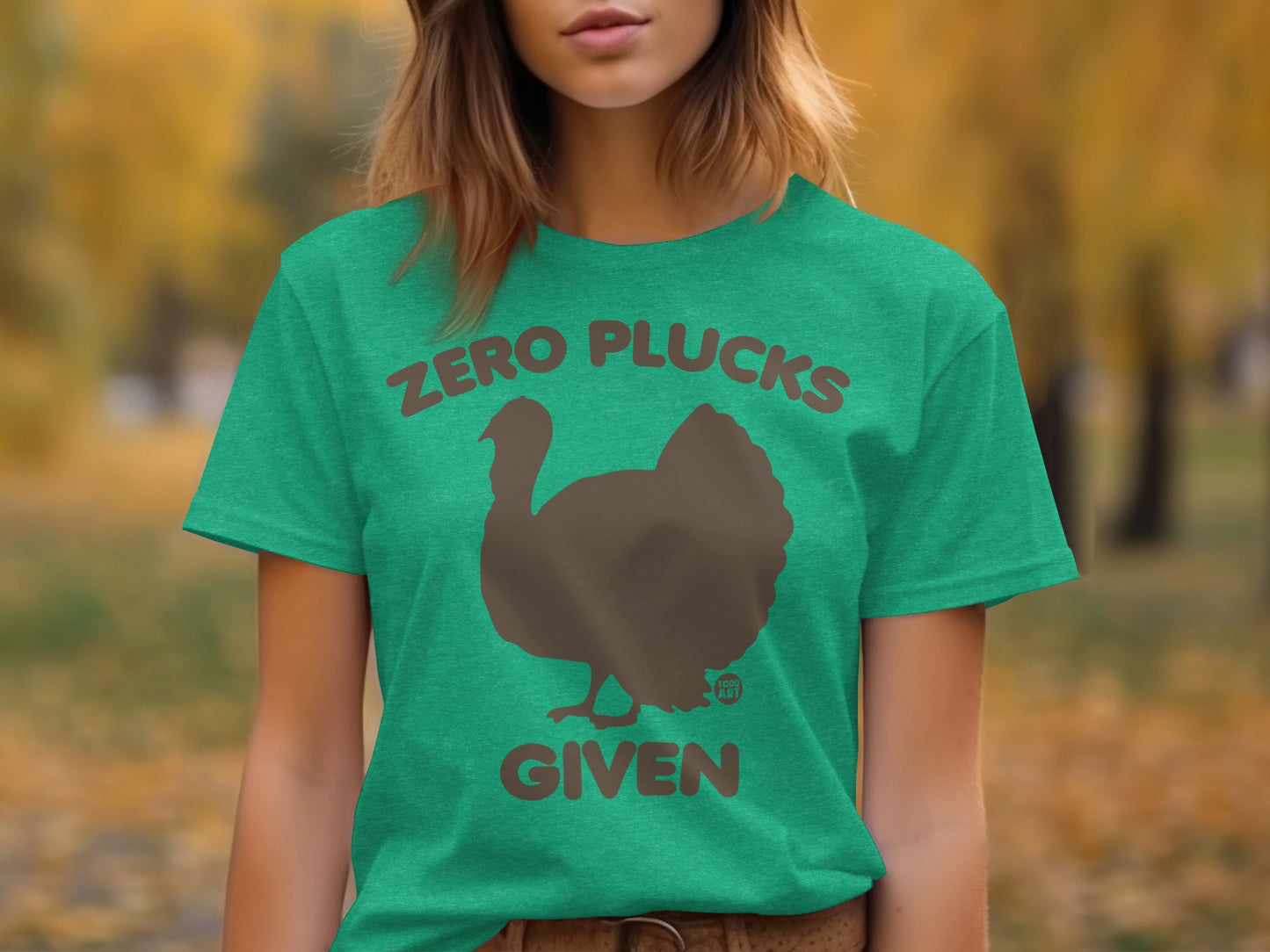 Zero Plucks Given Funny Graphic Tee Product