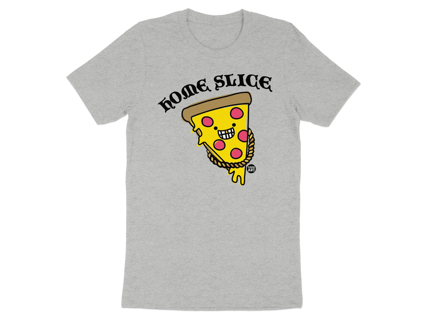 Home Slice Pizza Graphic Print T-Shirt