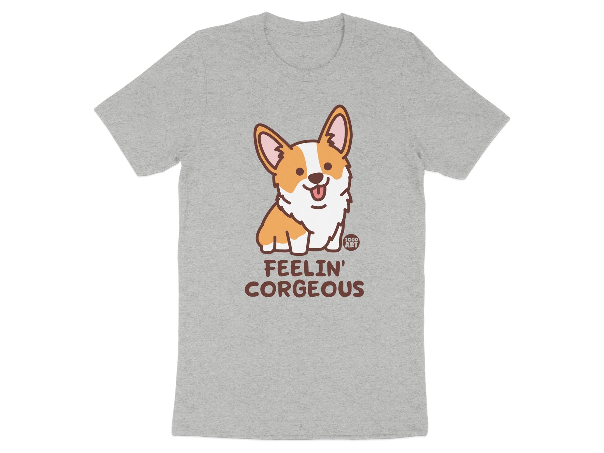 Feelin' Corgeous Corgi Graphic Tee Shirt product