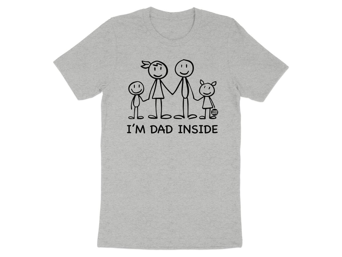 Family Stick Figures I'm Dad Inside T-shirt product