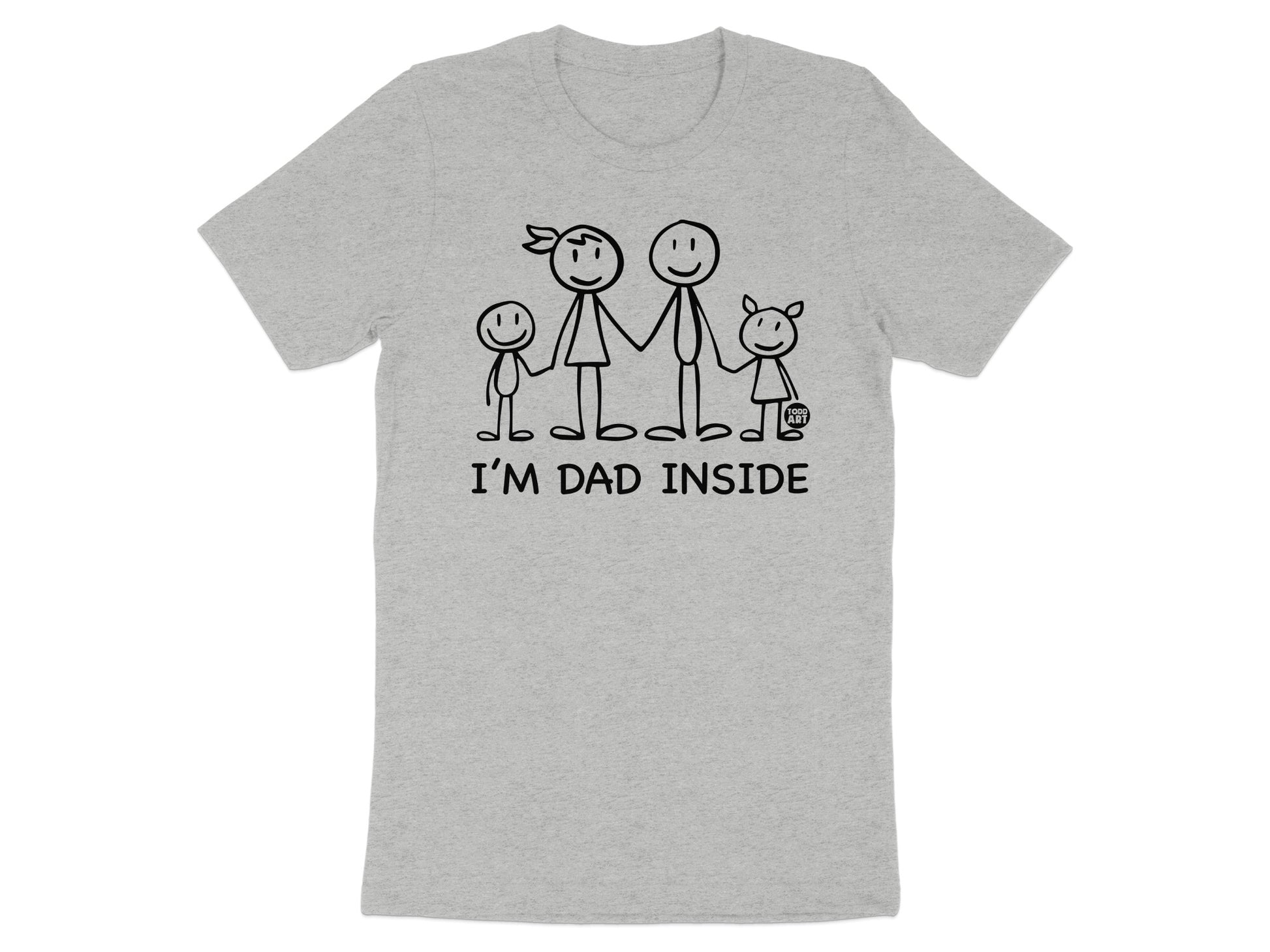 Family Stick Figures I'm Dad Inside T-shirt product