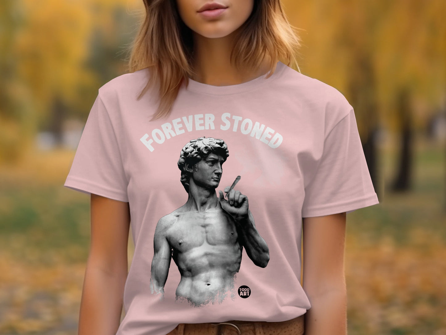 Forever Stoned Graphic Print T-Shirt