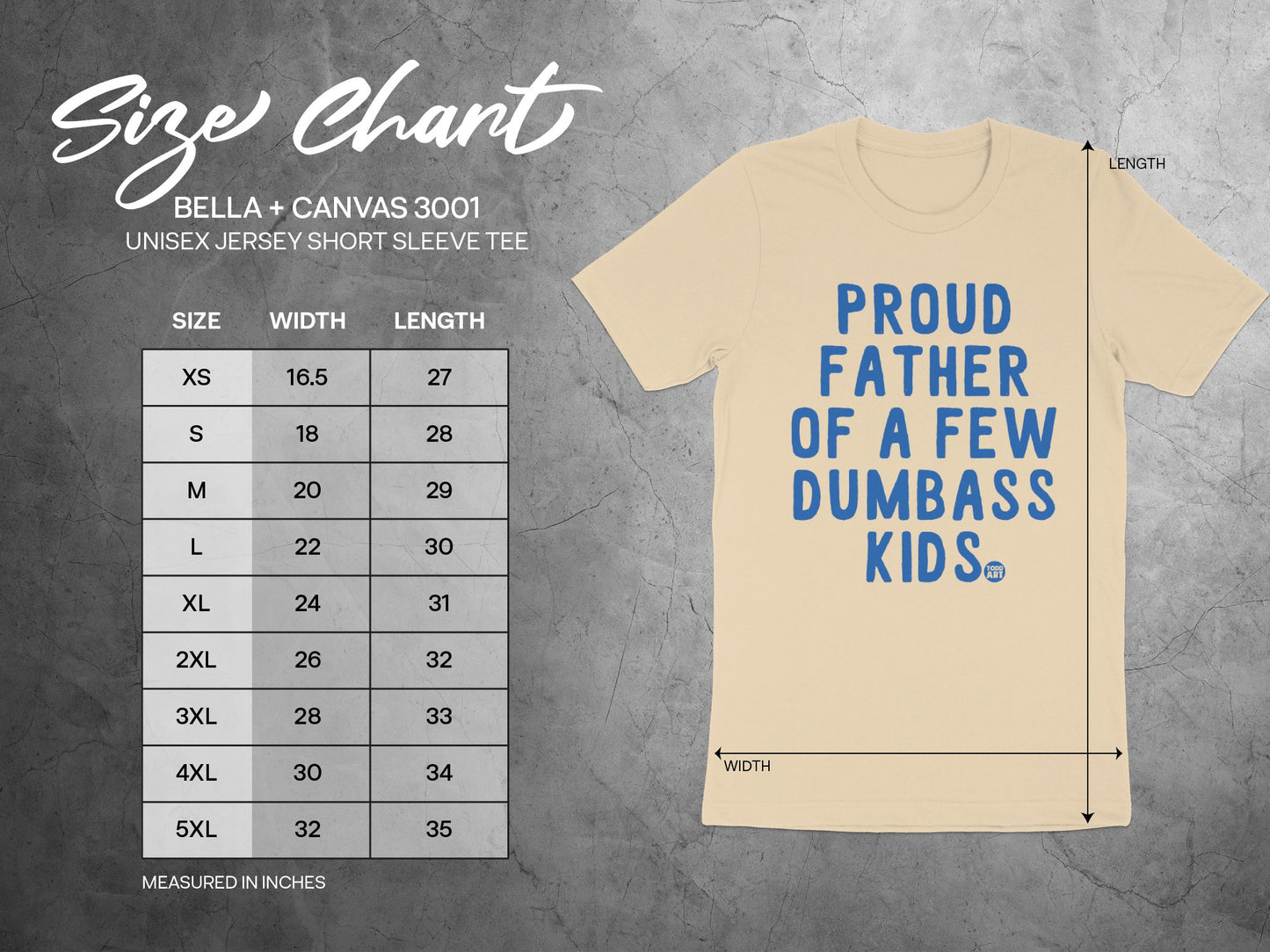 Proud Father Of A Few Dumbass Kids Tee product