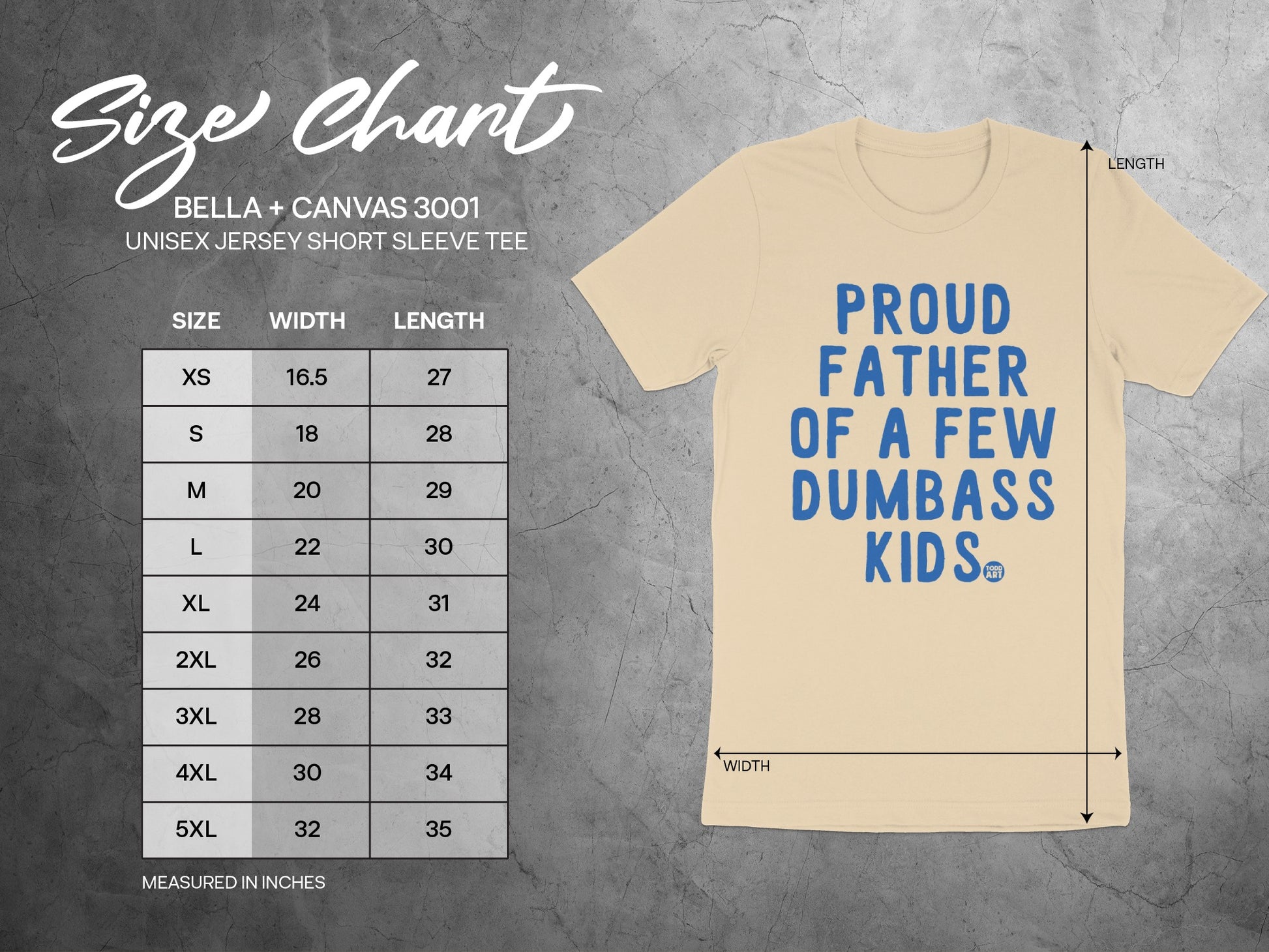 Proud Father Of A Few Dumbass Kids Tee product