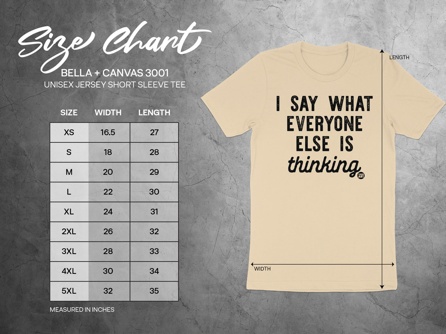 I Say What Everyone Else Is Thinking Shirt product type