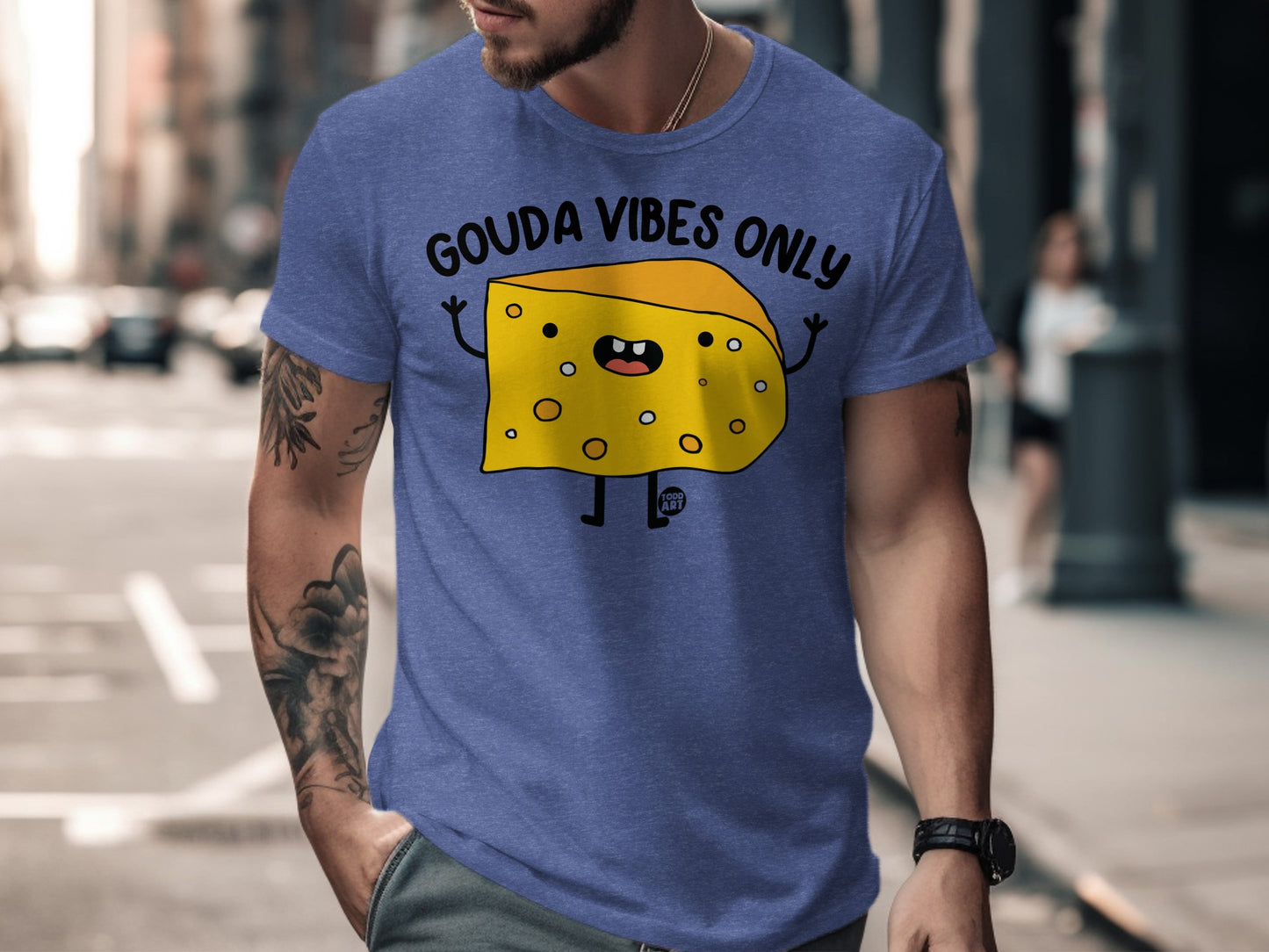 Gouda Vibes Only Funny Cheese Lover Shirt product