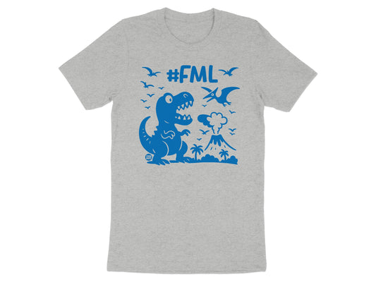 Funny Dinosaur Graphic T-shirt with #FML print product type