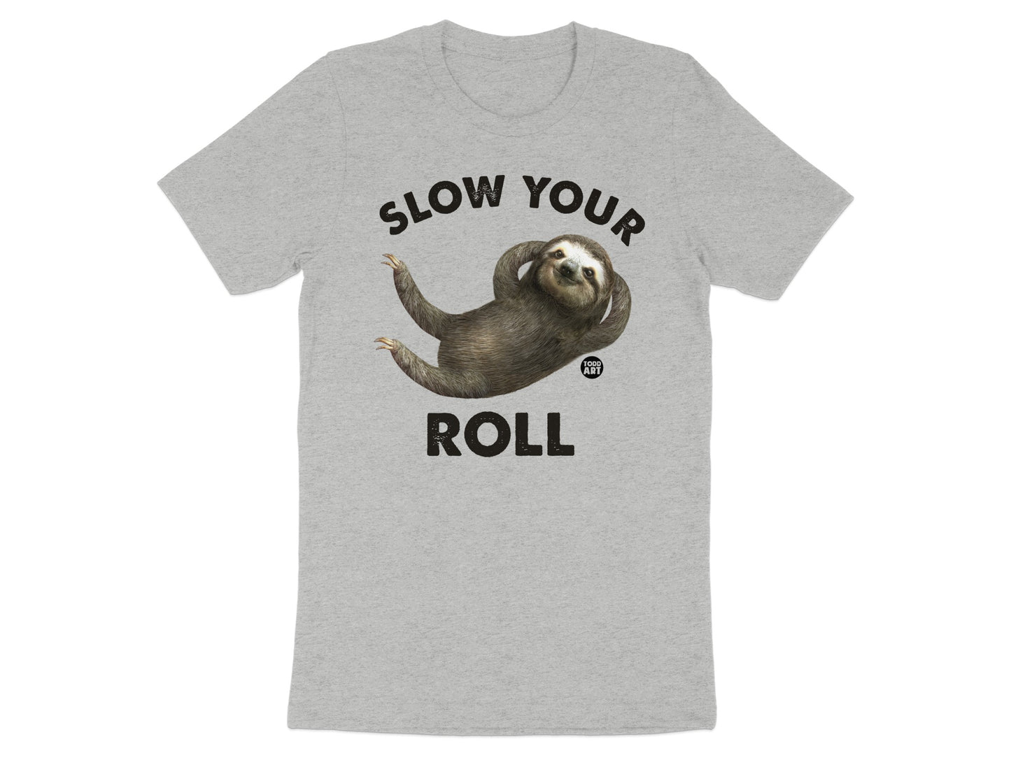 Slow Your Roll Cute Sloth Graphic T-shirt