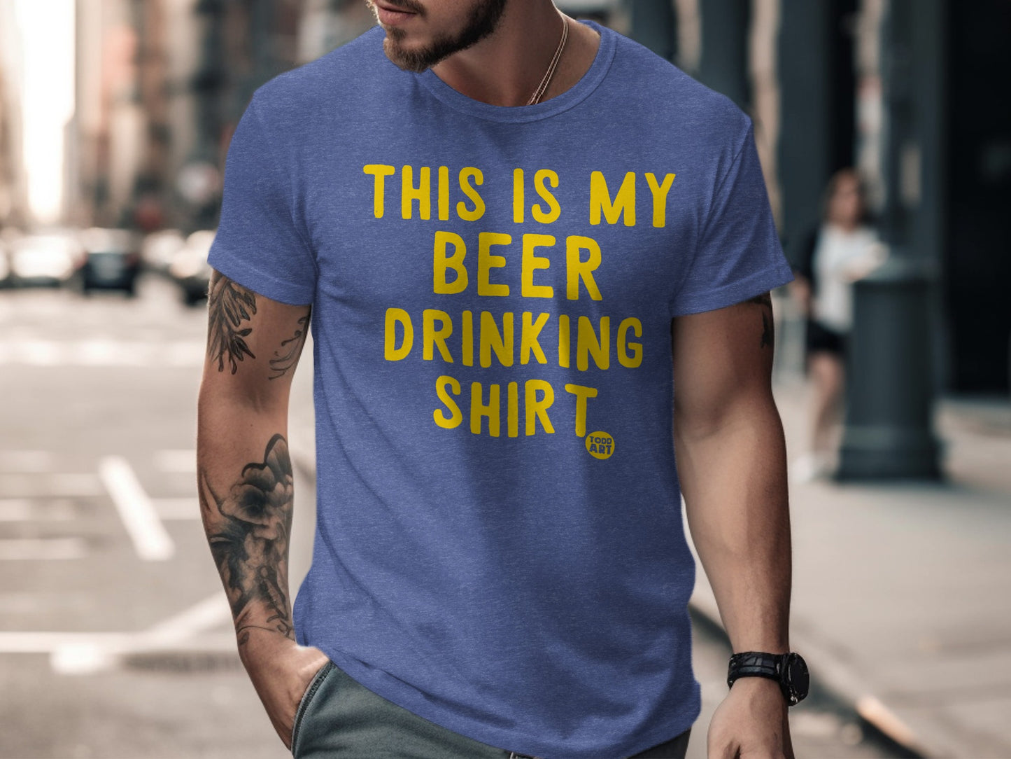 This Is My Beer Drinking Shirt Funny Casual Shirt product