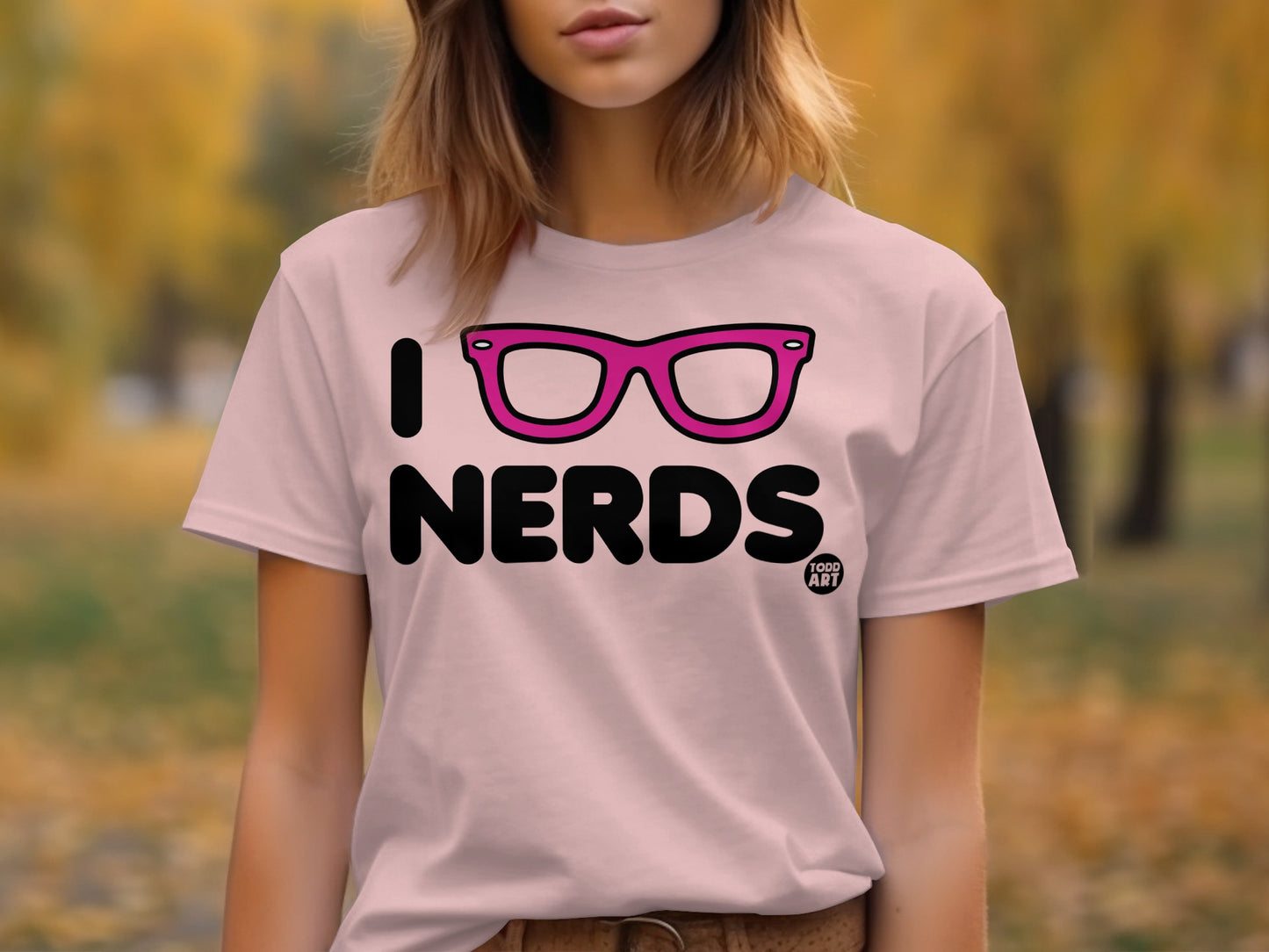I Nerds Glasses Graphic Tee T-Shirt product type