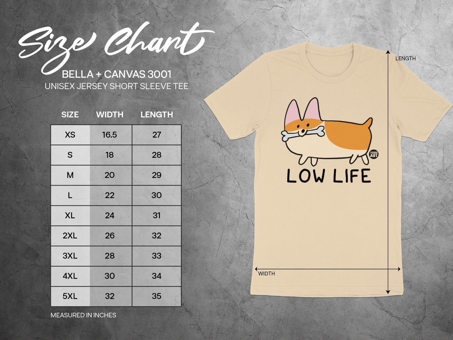 Low Life Corgi Unisex Jersey Short Sleeve Tee product