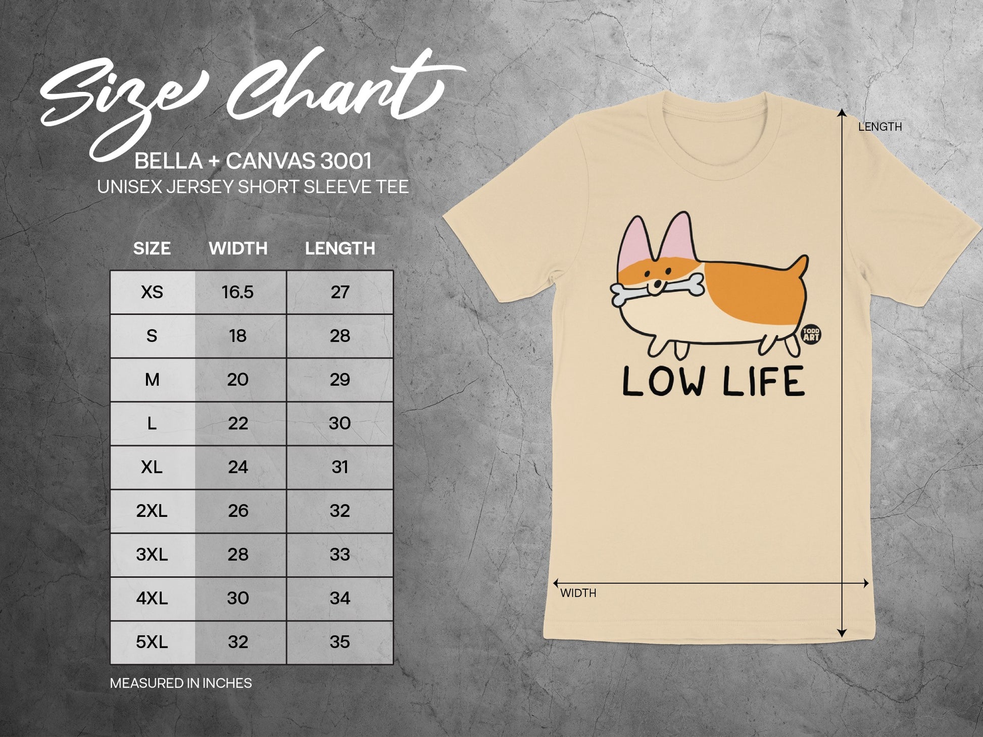 Low Life Corgi Unisex Jersey Short Sleeve Tee product