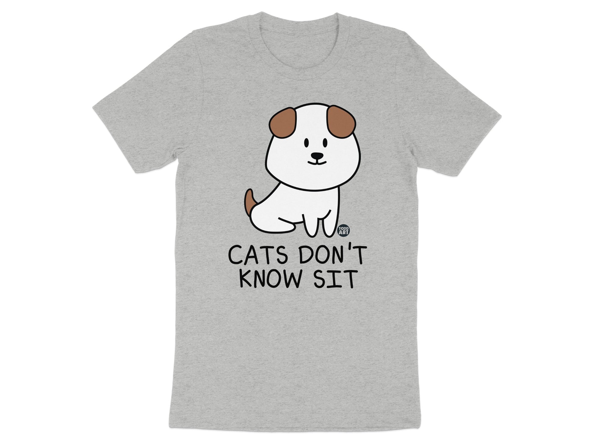 Funny Cats Don't Know Sit Graphic T-shirt product type