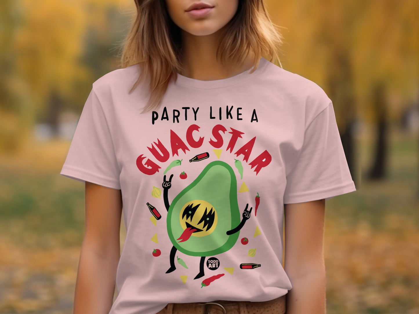Party Like A Guac Star Graphic T-shirt