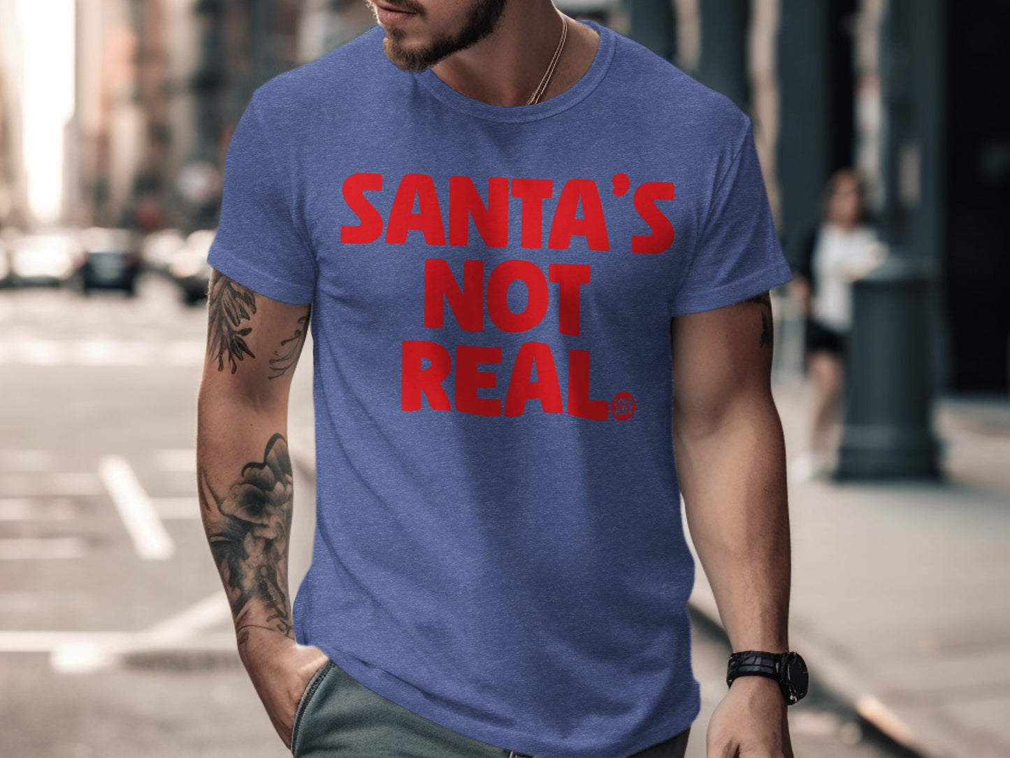 Santa's Not Real Graphic Tee Casual Wear Product