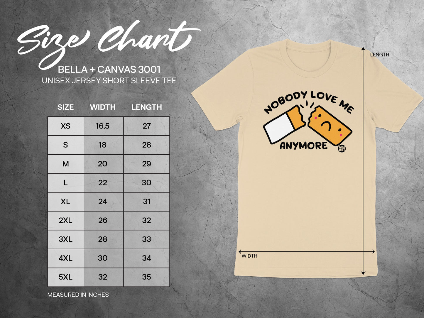 Nobody Love Me Anymore Graphic Tee Shirt