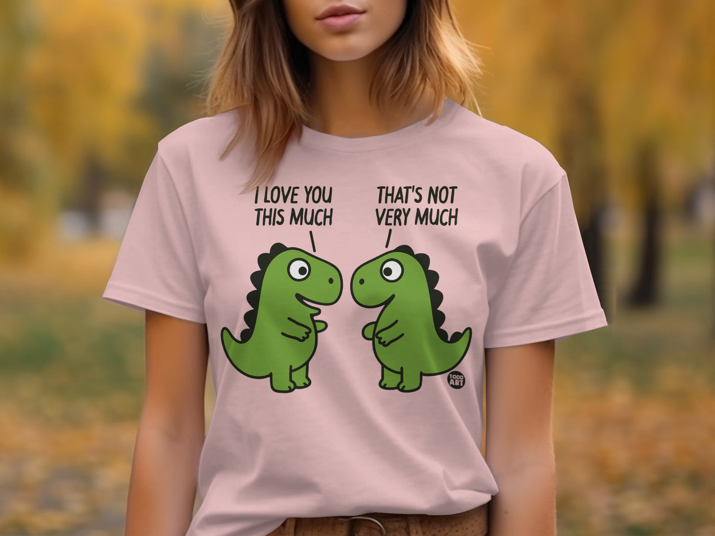 Cute Dinosaur Graphic Tee with Fun Quote Design
