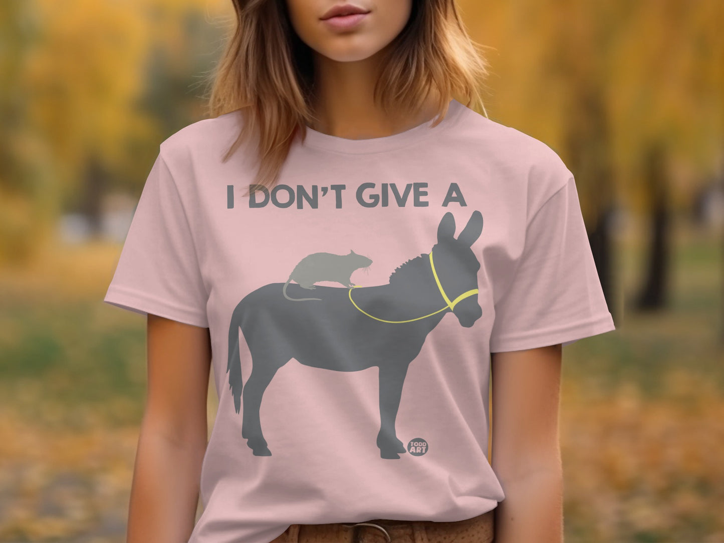 Funny I Don't Give A Rat Graphic T-Shirt product