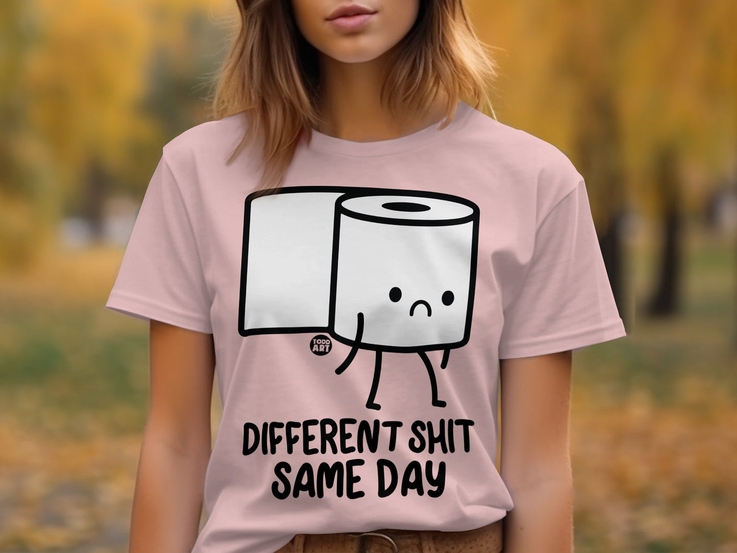 Different Shit Same Day Funny Graphic T-shirt