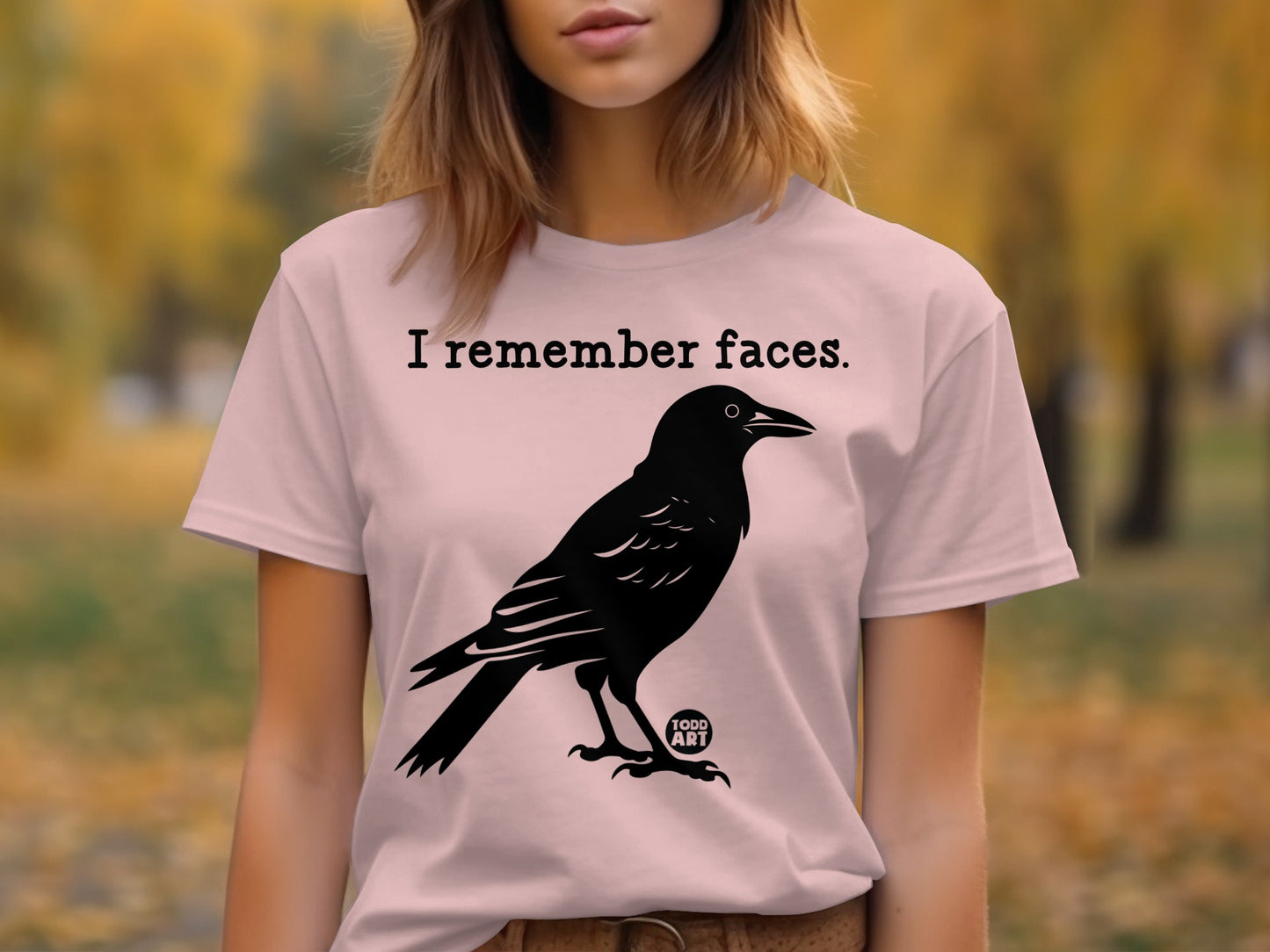 I Remember Faces Crow Graphic T-Shirt product