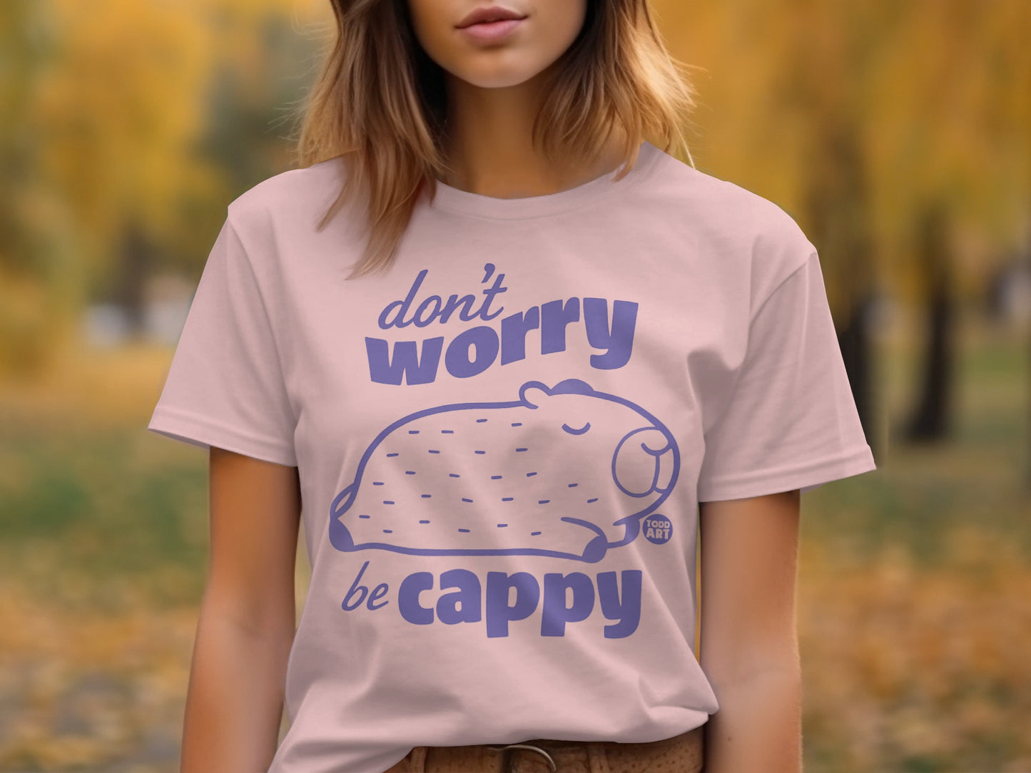 Don't Worry Be Cappy Graphic T-shirt product type