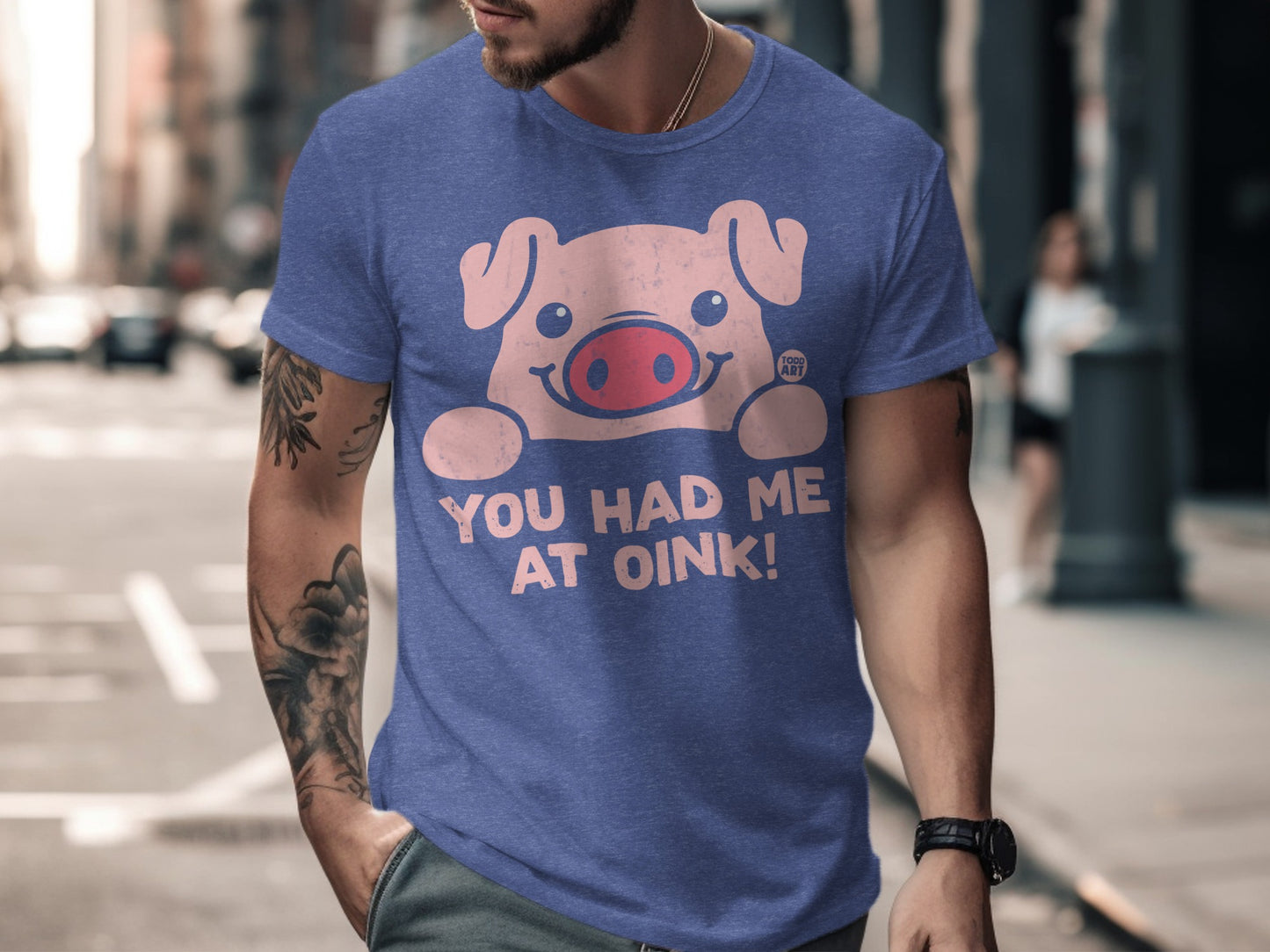 You Had Me At Oink Funny Graphic Tee Product