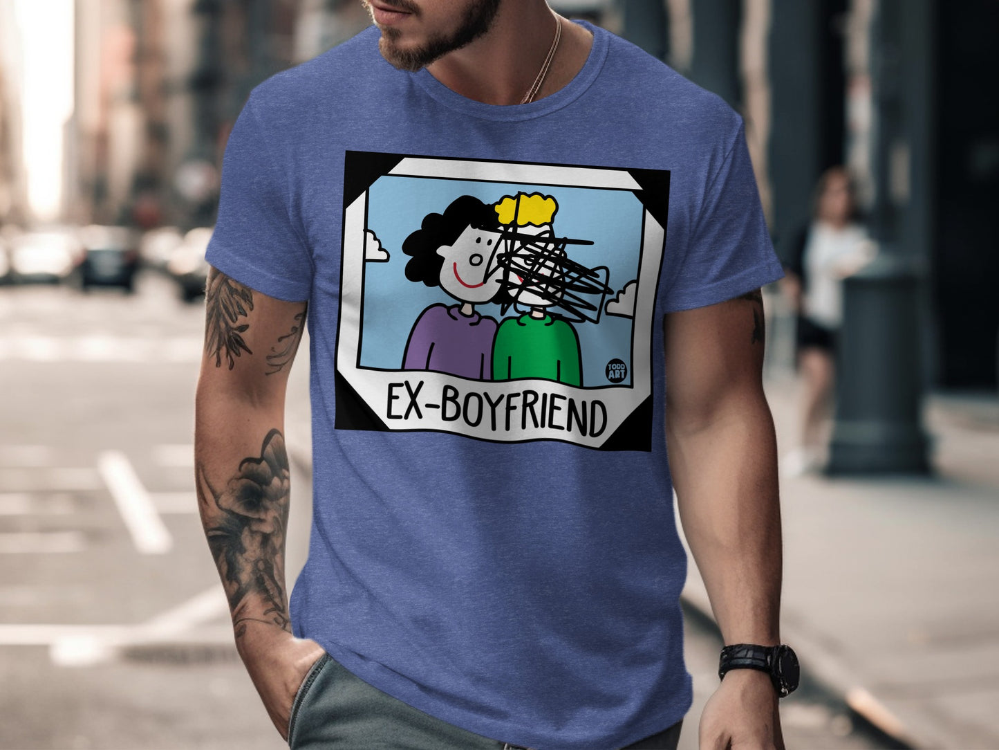 Ex-Boyfriend Print Casual Graphic Tee Shirt product