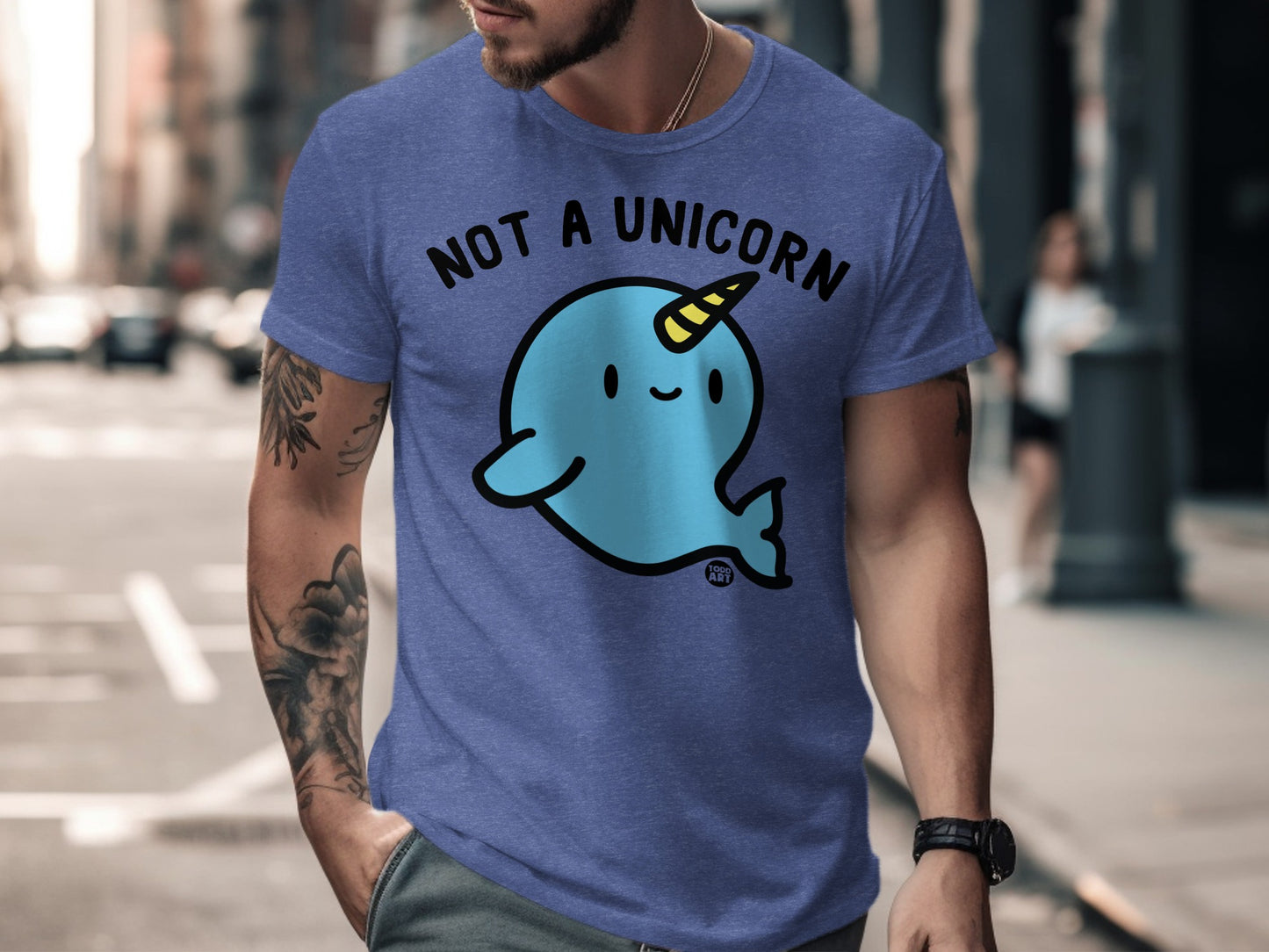 Not a Unicorn with Cute Narwhal Graphic T-shirt