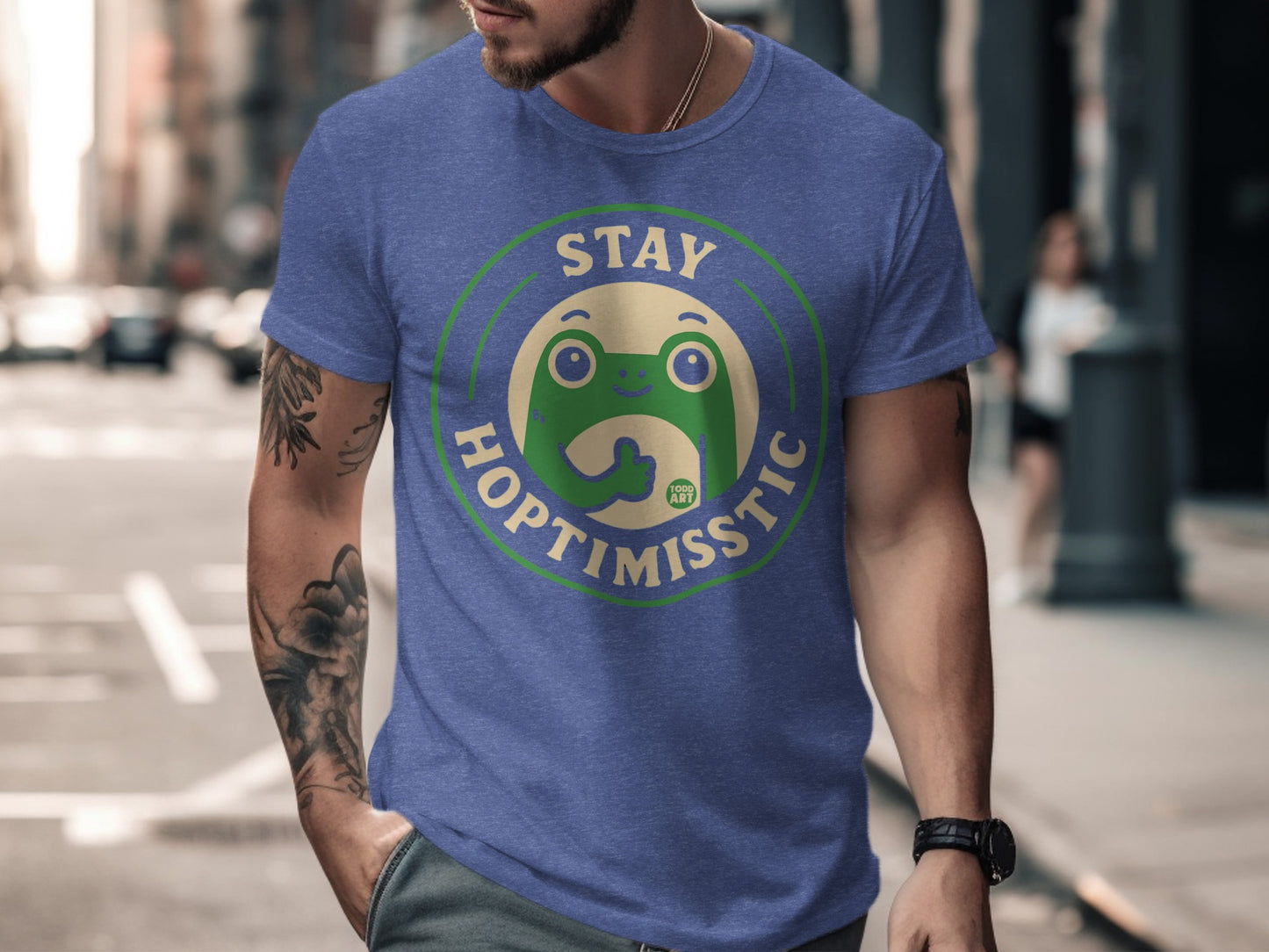 Stay Hoptimisctic Inspirational Graphic T-Shirt product