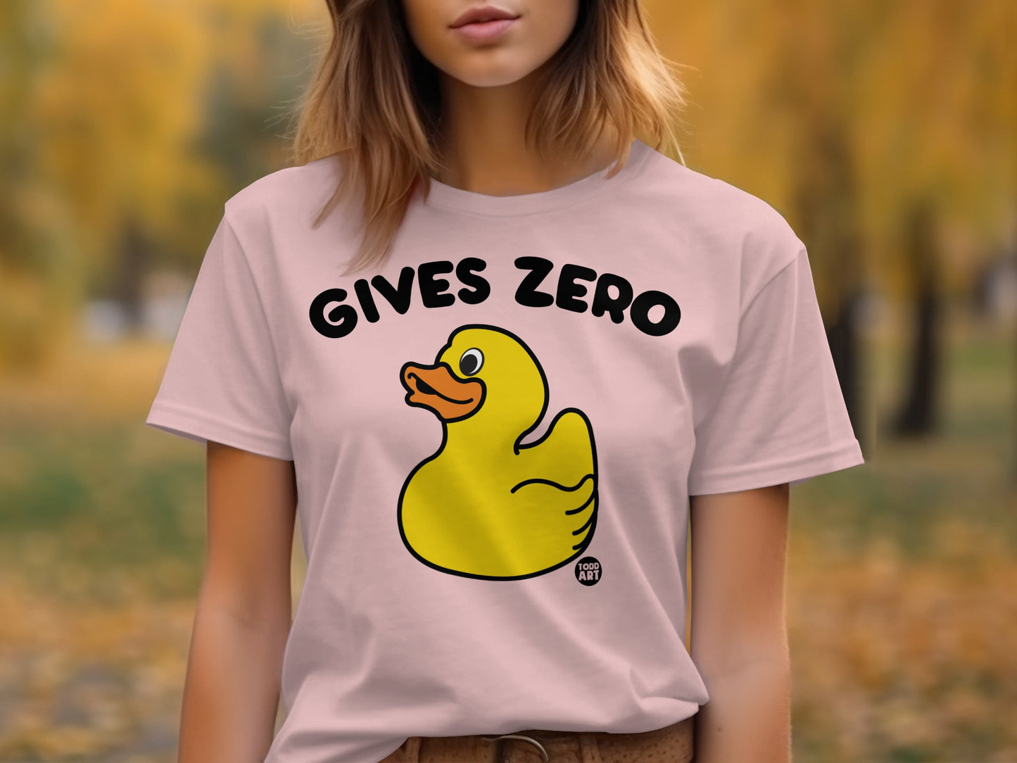 Gives Zero Duck Graphic Tee Shirt product