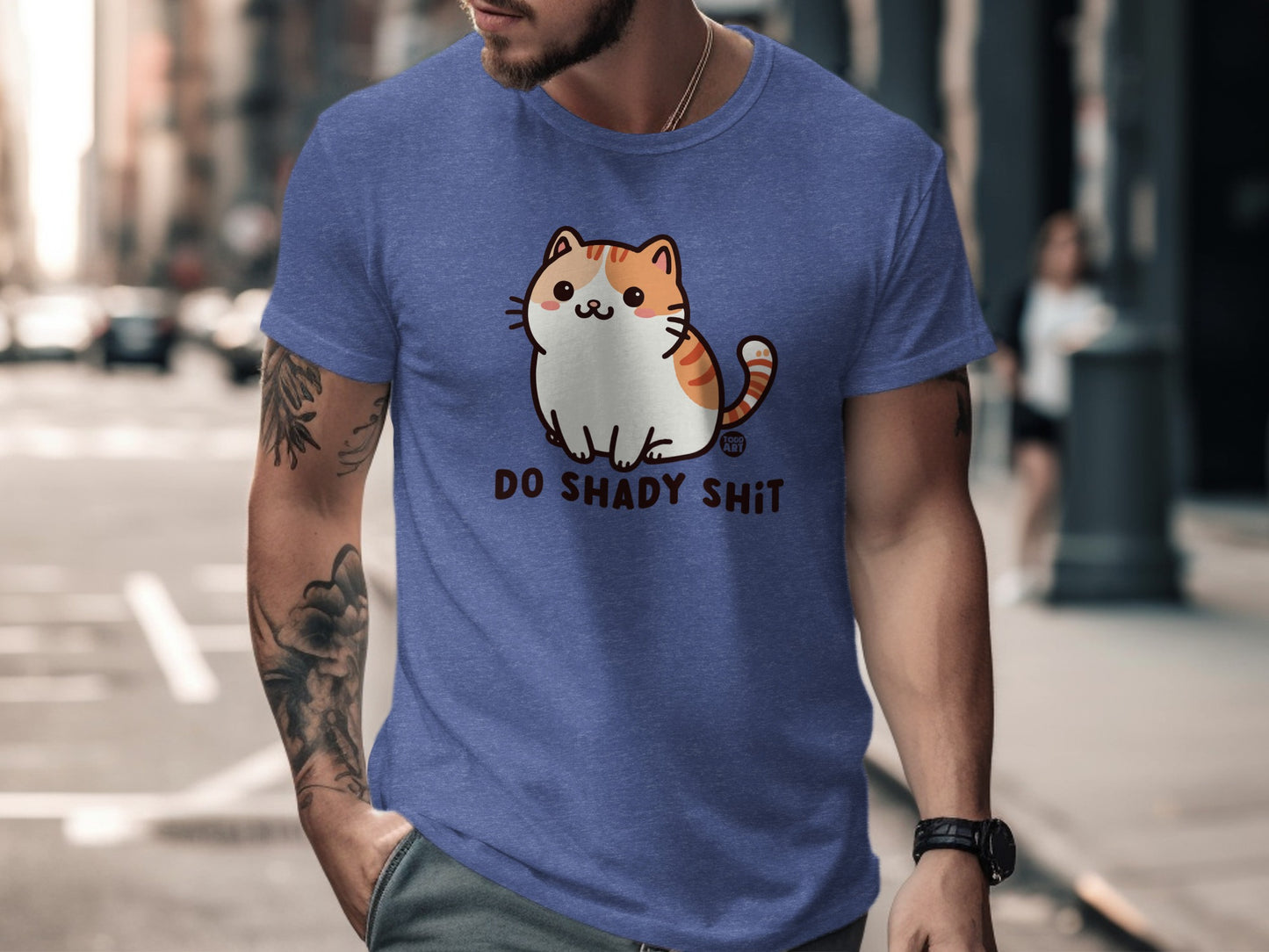 Do Shady Shit Cute Cartoon Cat Graphic T-Shirt product type