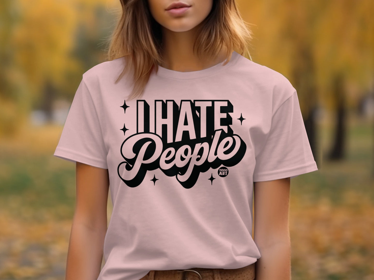I Hate People Graphic Tee Bold Statement T-shirt Product