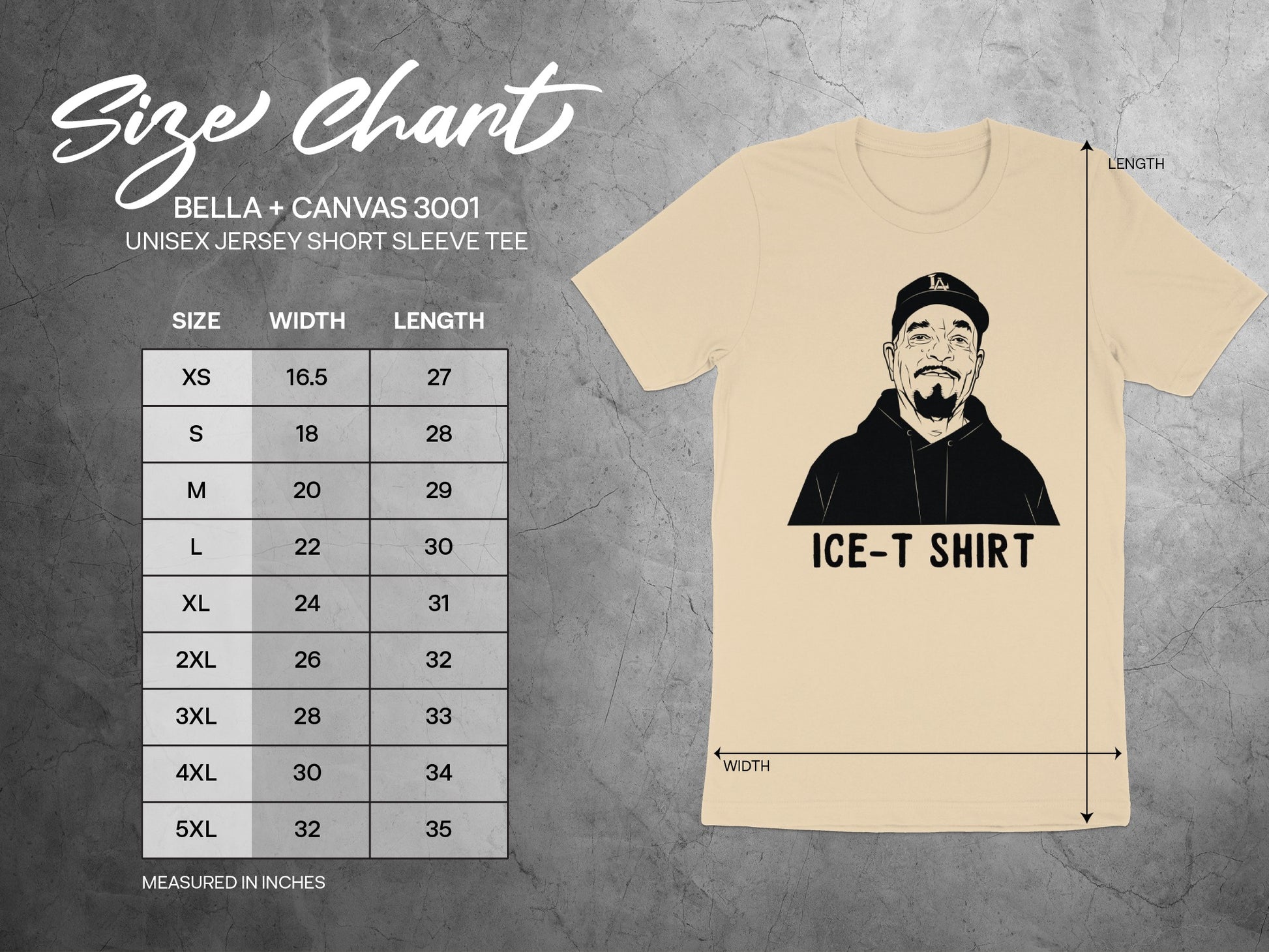 Ice T Shirt Bella Canvas 3001 Short Sleeve Tee