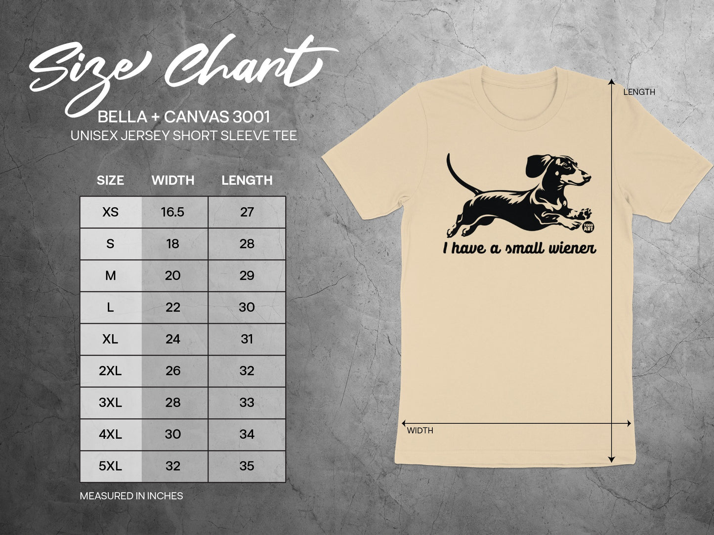 I Have A Small Wiener Unisex Jersey Short Sleeve Tee product