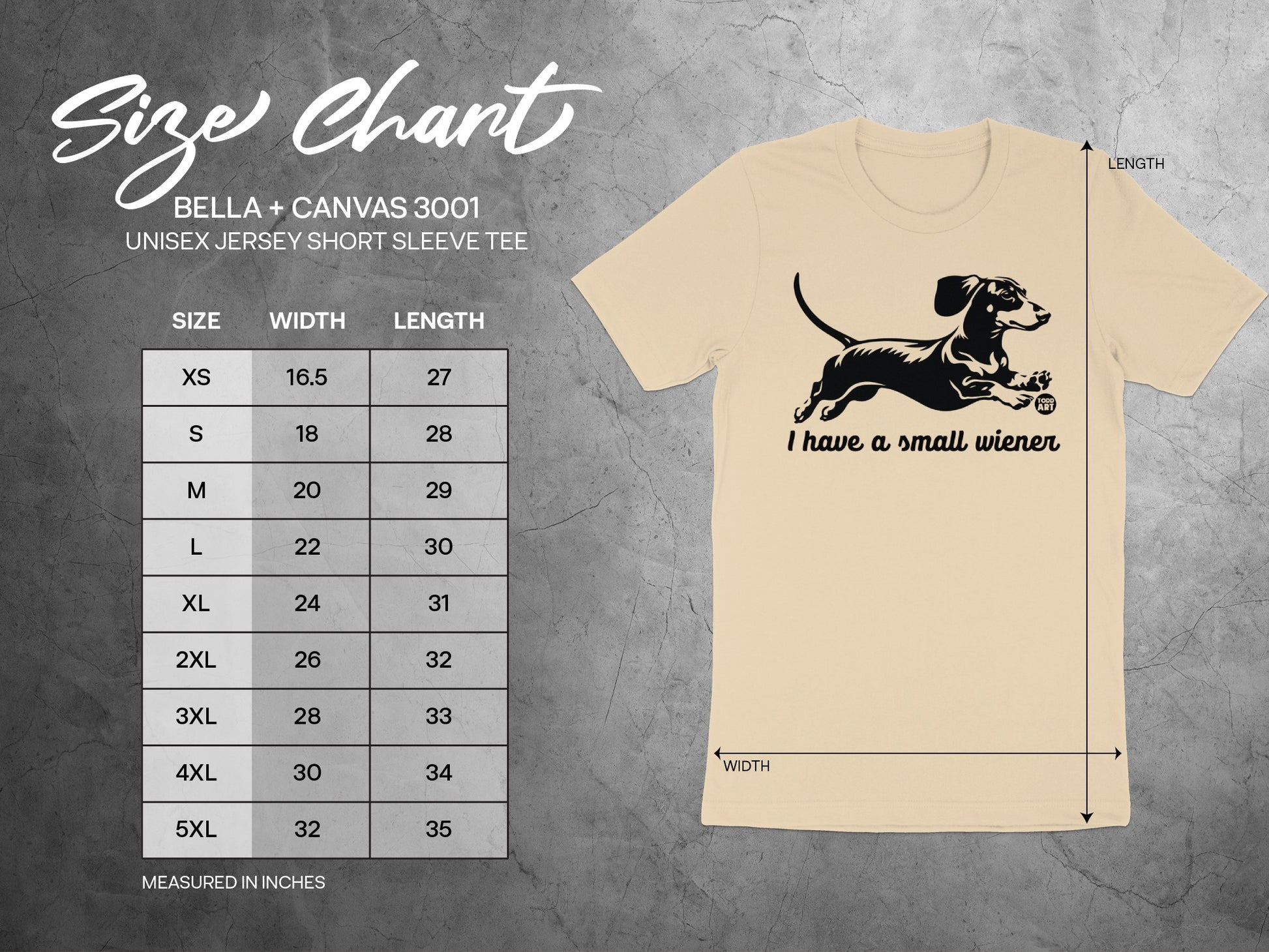 I Have A Small Wiener Unisex Jersey Short Sleeve Tee product