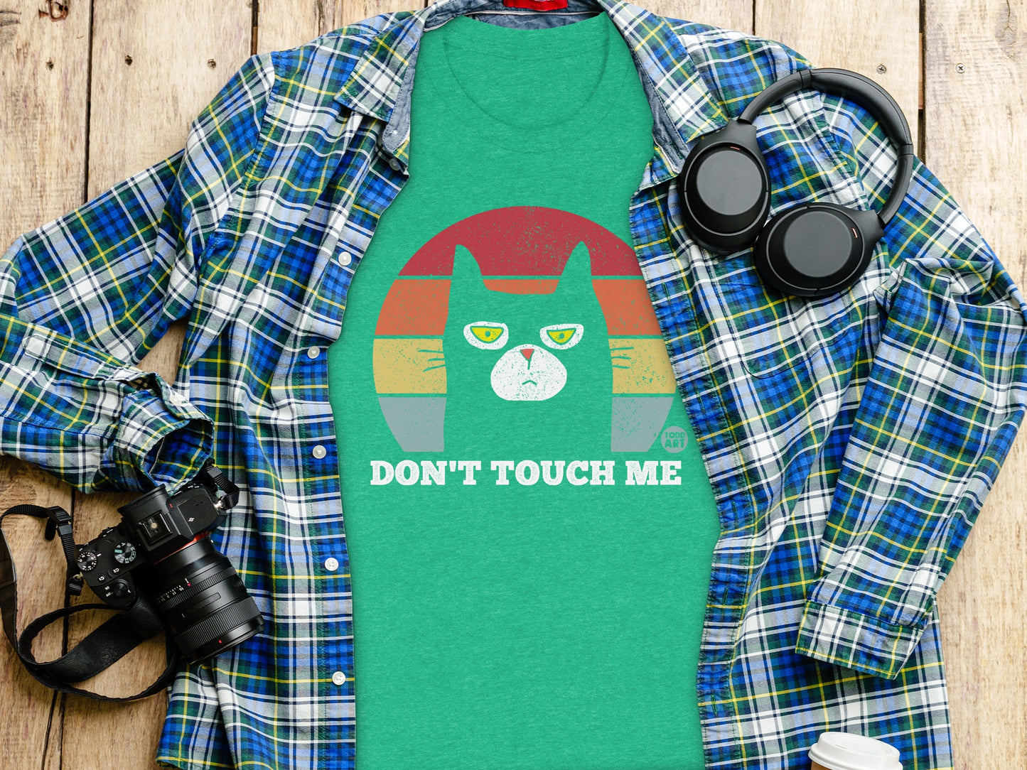 Don't Touch Me Cat Graphic Unisex T-Shirt product type
