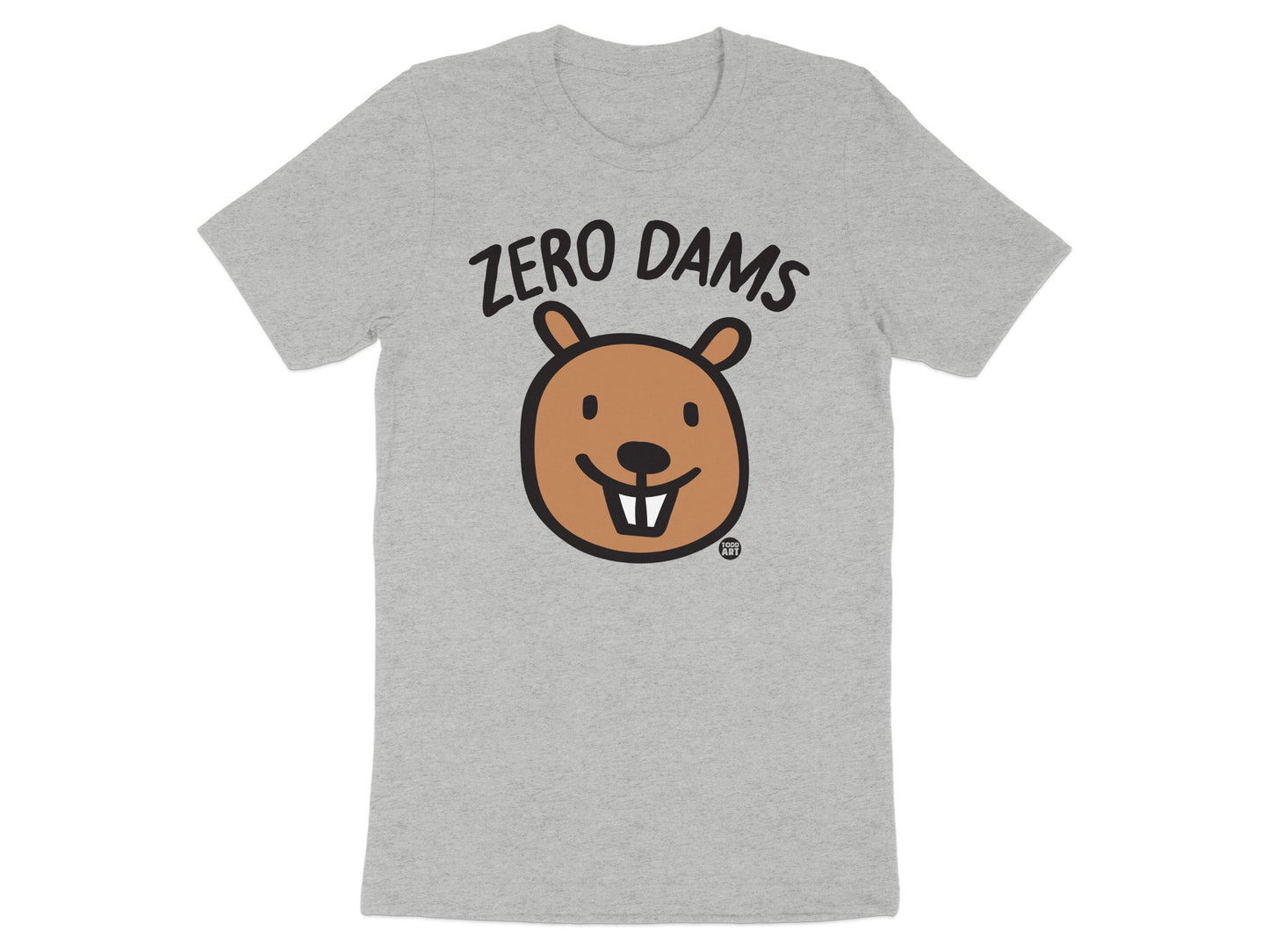 Funny Beaver Zero Dams Graphic T-Shirt product