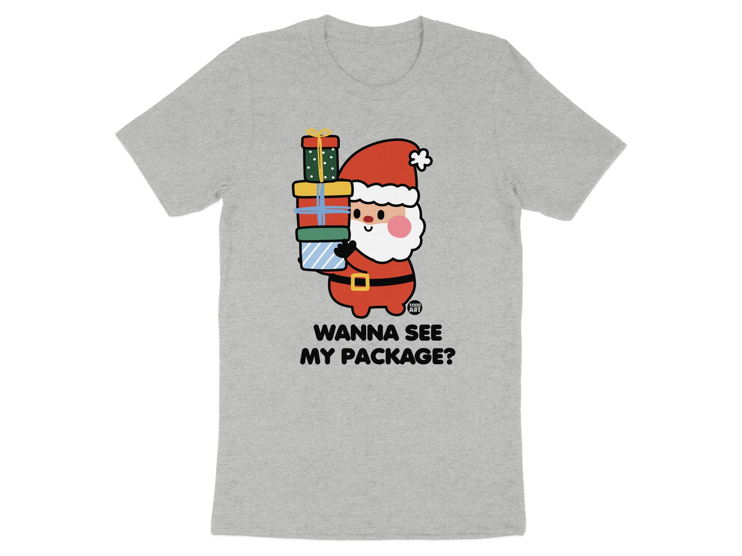 Wanna See My Package Santa Claus T-shirt Product