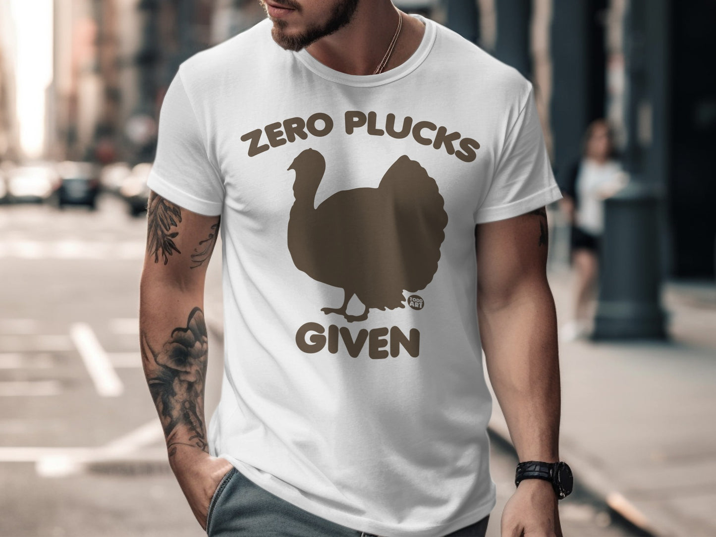 ZERO PLUCKS GIVEN Graphic Tee Shirt