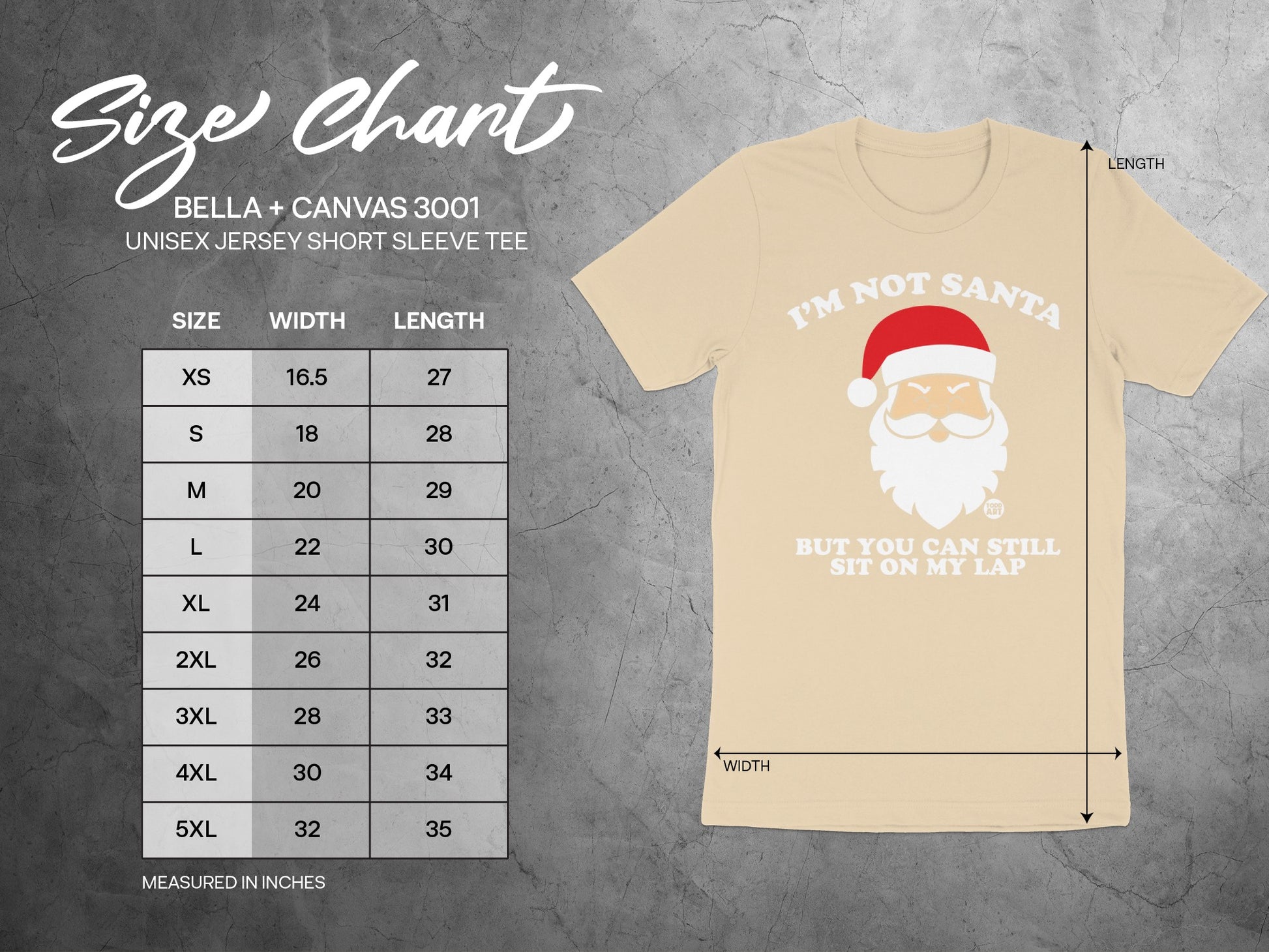 I'm Not Santa Sit On My Lap Funny T-shirt product