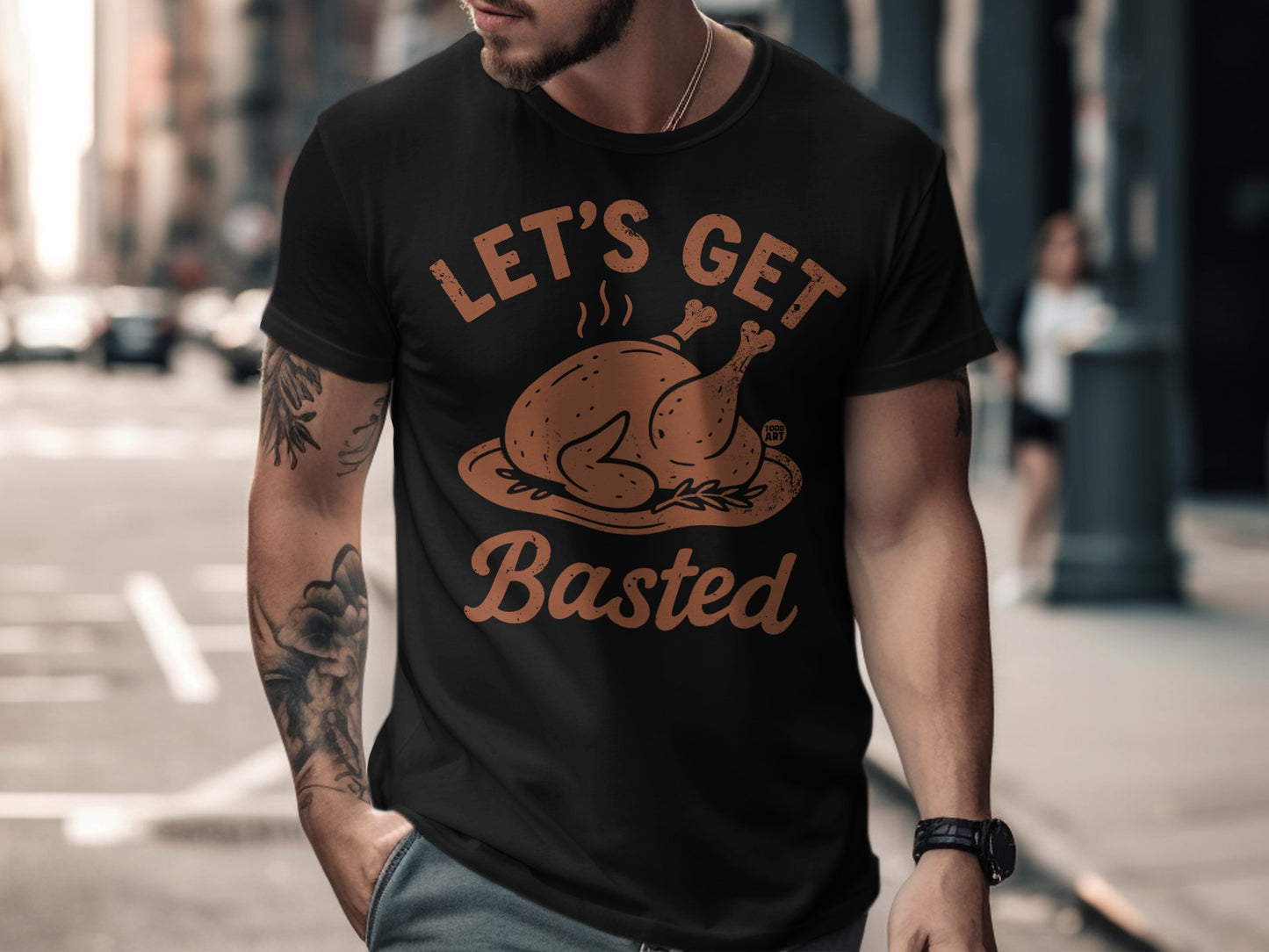 Let's Get Basted Funny Thanksgiving T-Shirt