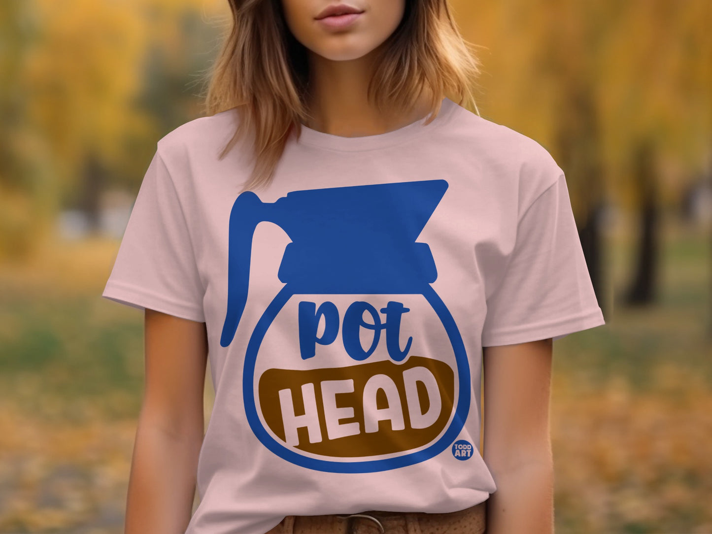 Pot Head Graphic Coffee Carafe Design T-shirt product