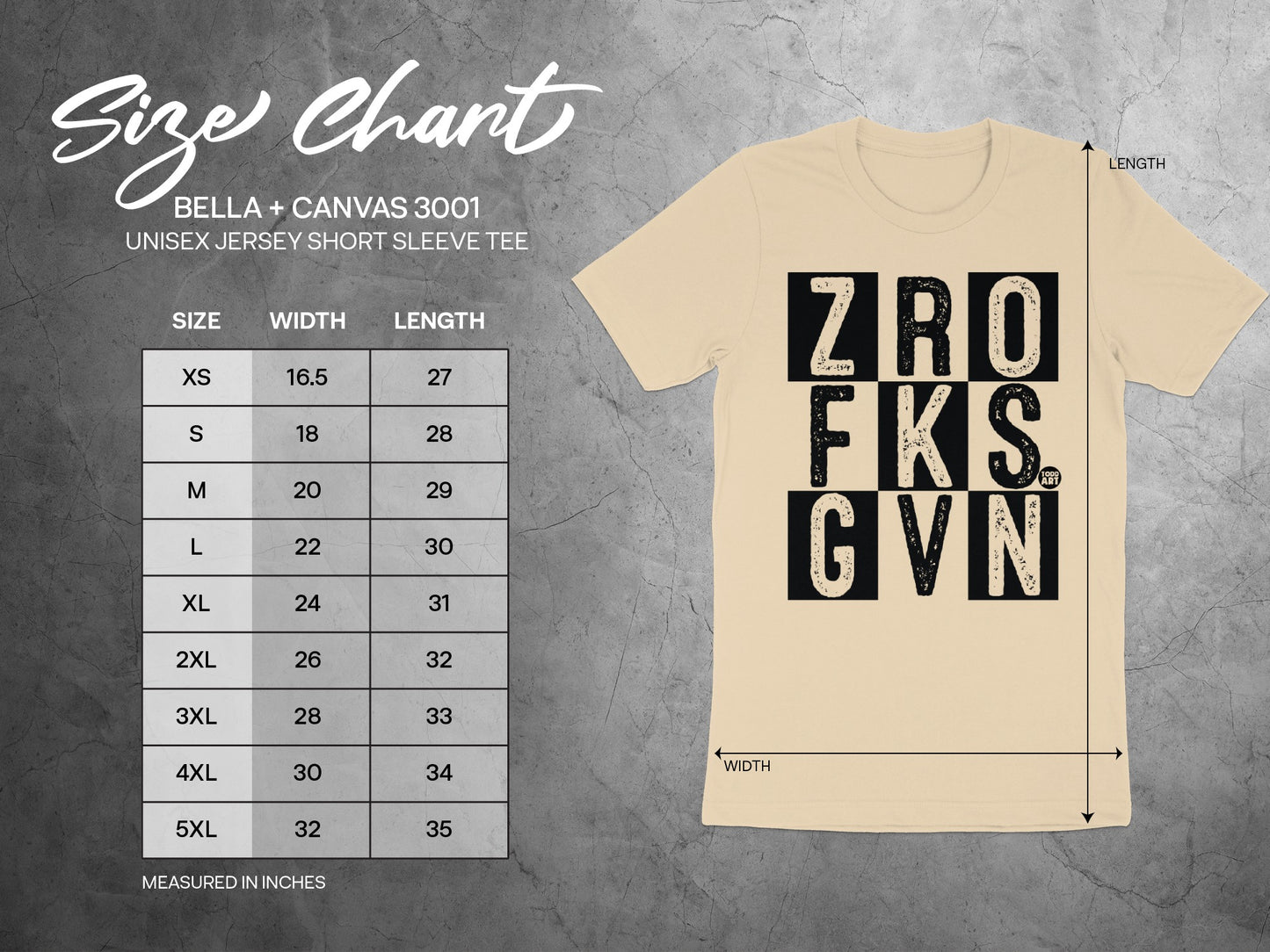 ZRO FKS GVN Unisex Jersey Short Sleeve Tee product