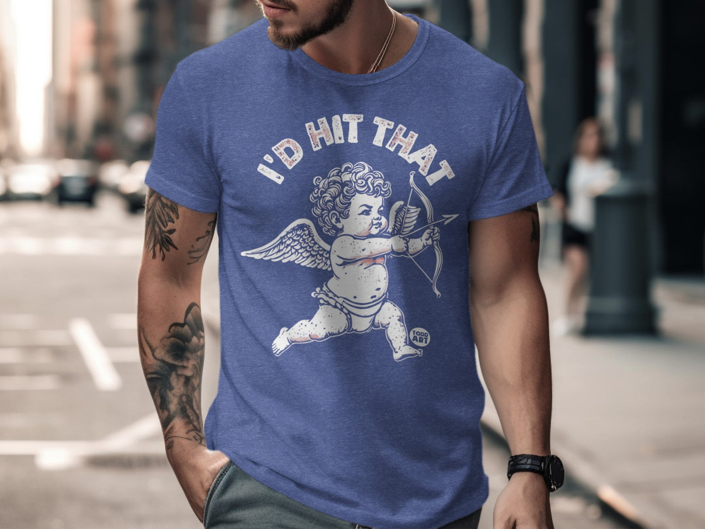 I'd Hit That Cupid Graphic T-Shirt for Men