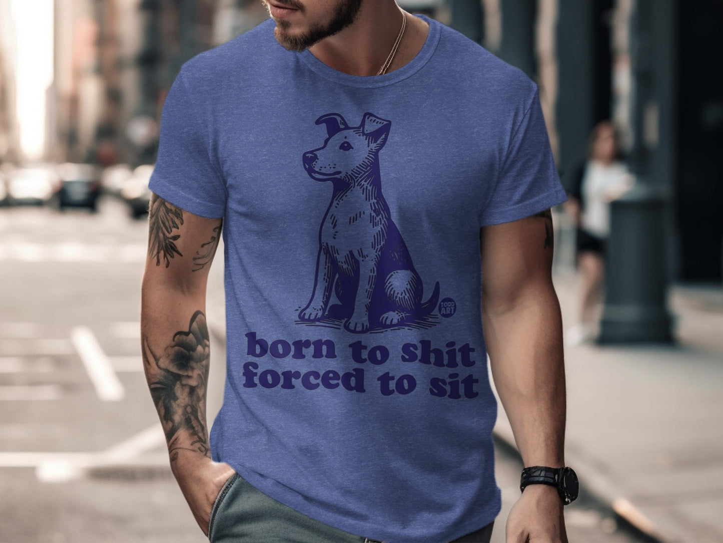 Born to Shit Forced to Sit Graphic Tee Shirt product type