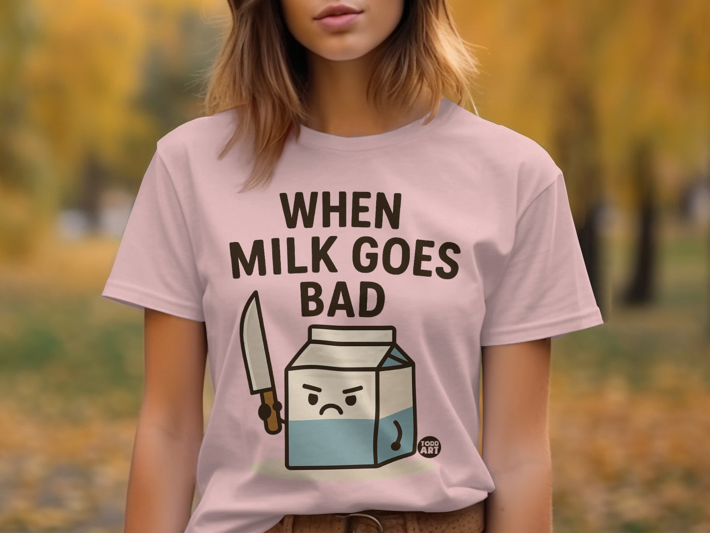 When Milk Goes Bad Illustrated T-shirt product type