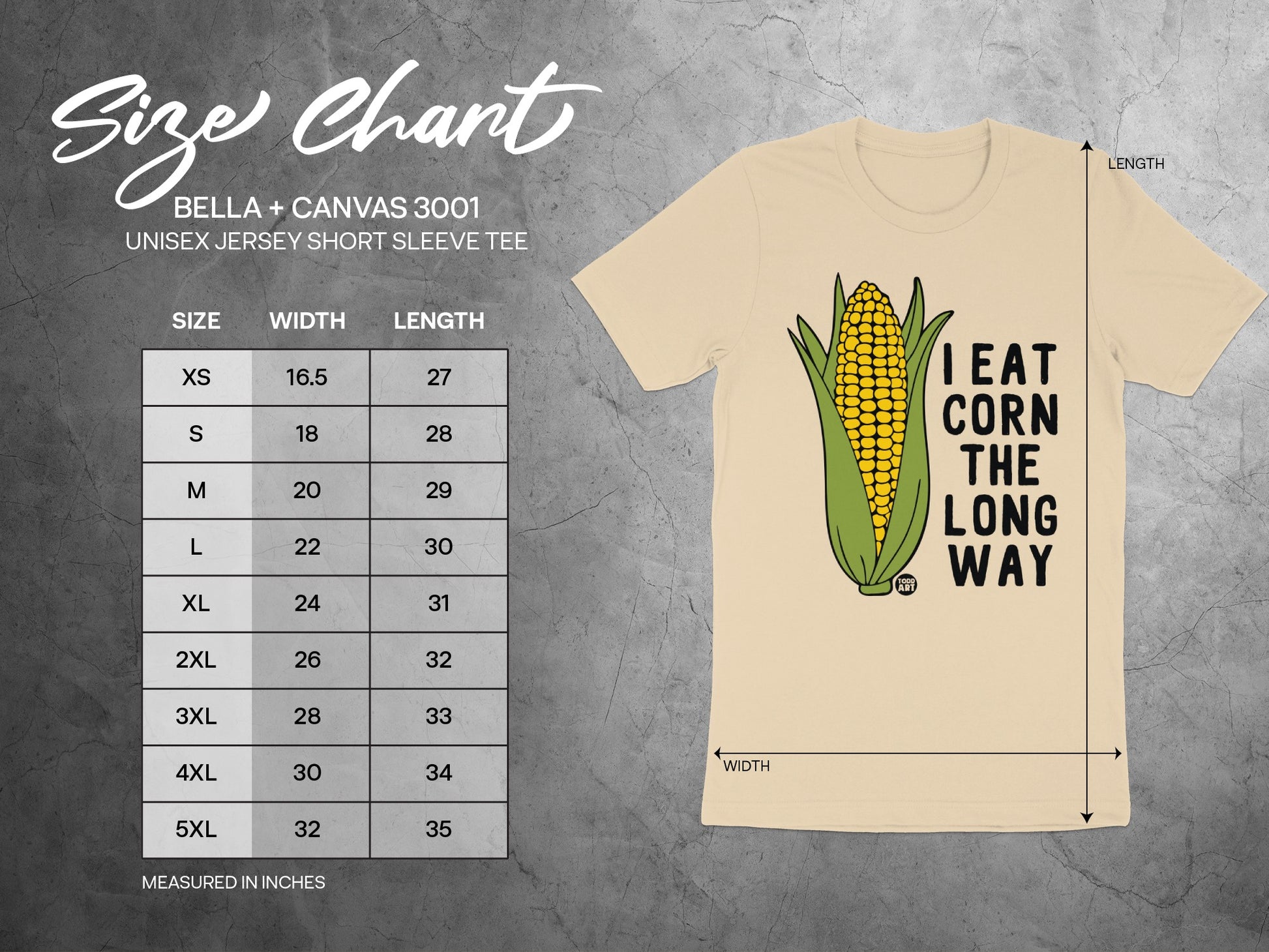 Graphic T-shirt I Eat Corn the Long Way Fun Design