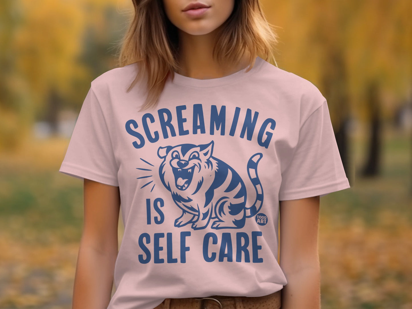 Screaming Is Self Care Graphic T-Shirt