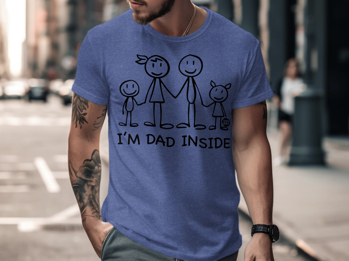 I'm Dad Inside Funny Family Graphic Tee product type